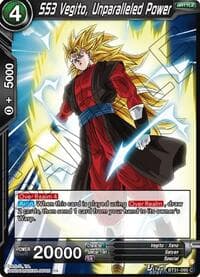 SS3 Vegito, Unparalleled Power - Impact Beyond Dimensions - Dragon Ball Super: Masters card