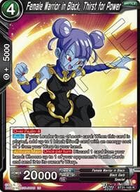 Female Warrior in Black, Thist for Power - Impact Beyond Dimensions - Dragon Ball Super: Masters card