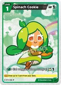 Spinach Cookie (008) - Promotion Cards - CookieRun: Braverse TCG card