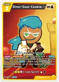 Dino-Sour Cookie - Promotion Cards - CookieRun: Braverse TCG card