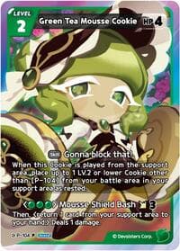 Green Tea Mousse Cookie (104) - Promotion Cards - CookieRun: Braverse TCG card