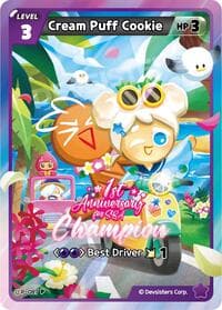 Cream Puff Cookie (Champion) - Promotion Cards - CookieRun: Braverse TCG card