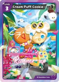 Cream Puff Cookie (Runner-up) - Promotion Cards - CookieRun: Braverse TCG card