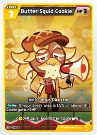 Butter Squid Cookie - Promotion Cards - CookieRun: Braverse TCG card