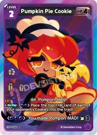 Pumpkin Pie Cookie - Promotion Cards - CookieRun: Braverse TCG card