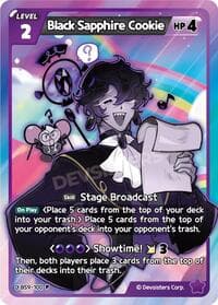 Black Sapphire Cookie (100) - Promotion Cards - CookieRun: Braverse TCG card