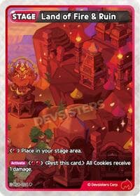 Land of Fire & Ruin - Promotion Cards - CookieRun: Braverse TCG card