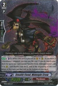 Stealth Fiend, Midnight Crow (SP) - BT05: Awakening of Twin Blades - Cardfight Vanguard card