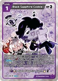 Black Sapphire Cookie (090) - Promotion Cards - CookieRun: Braverse TCG card