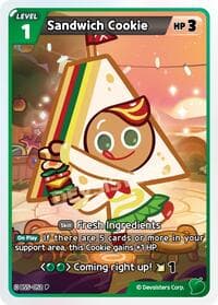 Sandwich Cookie - Promotion Cards - CookieRun: Braverse TCG card