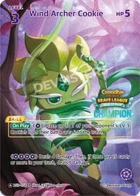 Wind Archer Cookie (Champion) - Promotion Cards - CookieRun: Braverse TCG card