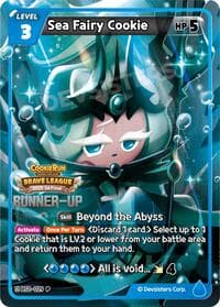 Sea Fairy Cookie (Runner-up) - Promotion Cards - CookieRun: Braverse TCG card