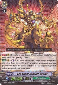 Evil Armor General, Giraffa - BT04: Eclipse of Illusionary Shadows - Cardfight Vanguard card