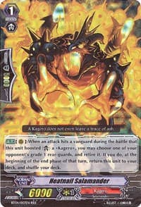 Heatnail Salamander - BT04: Eclipse of Illusionary Shadows - Cardfight Vanguard card