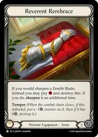 Reverent Rerebrace - JDG074 - Flesh and Blood: Promo Cards - Flesh and Blood TCG card