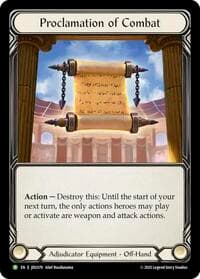 Proclamation of Combat - JDG078 - Flesh and Blood: Promo Cards - Flesh and Blood TCG card