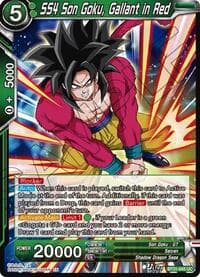 SS4 Son Goku, Gallant in Red - Impact Beyond Dimensions - Dragon Ball Super: Masters card