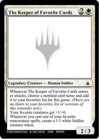 The Keeper of Favorite Cards (8/20/2025) - Un-Known Event Playtest Cards - Magic: The Gathering card