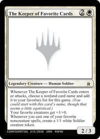 The Keeper of Favorite Cards (3/5/2026) - Un-Known Event Playtest Cards - Magic: The Gathering card