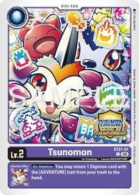 Tsunomon (World Championship 26–27 Regionals Season 2) - Starter Deck 21: Hero of Hope - Digimon Card Game card