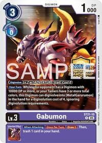 Gabumon (World Championship 26–27 Regionals Season 2) - Starter Deck 21: Hero of Hope - Digimon Card Game card