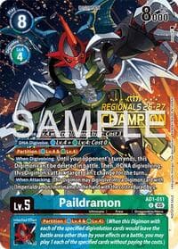 Paildramon - AD1-011 (Regionals 26-27 Season 2 Champion) - Advanced Booster Digimon Generation - Digimon Card Game card
