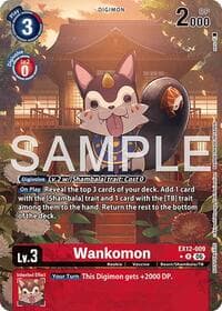 Wankomon (Box Topper) - Digital World Shambala - Digimon Card Game card