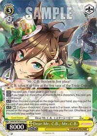Dear Mr. C.B., Mr. C.B. - Umamusume: Pretty Derby - Weiss Schwarz card