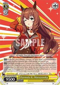 Formula R, Maruzensky - Umamusume: Pretty Derby - Weiss Schwarz card