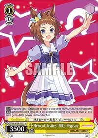 Hero of Justice! Biko Pegasus (SR) - Umamusume: Pretty Derby - Weiss Schwarz card