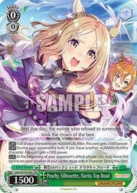 Peachy Silhouette, Narita Top Road - Umamusume: Pretty Derby - Weiss Schwarz card