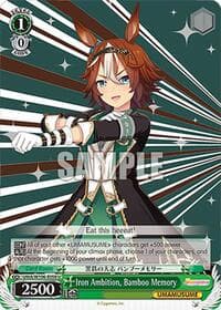 Iron Ambition, Bamboo Memory - Umamusume: Pretty Derby - Weiss Schwarz card
