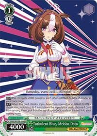 Turbulent Blue, Meisho Doto - Umamusume: Pretty Derby - Weiss Schwarz card