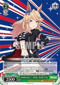 Authentic / 1928, Gold City - Umamusume: Pretty Derby - Weiss Schwarz card