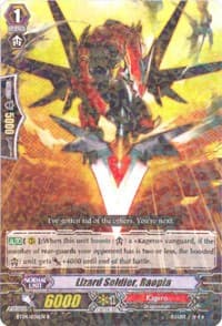 Lizard Soldier, Raopia - BT04: Eclipse of Illusionary Shadows - Cardfight Vanguard card