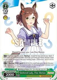 Sheltered Lady, Fine Motion - Umamusume: Pretty Derby - Weiss Schwarz card