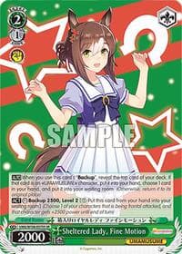 Sheltered Lady, Fine Motion (SR) - Umamusume: Pretty Derby - Weiss Schwarz card