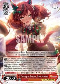 Daring to Dream, Nice Nature - Umamusume: Pretty Derby - Weiss Schwarz card