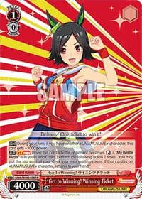 Get to Winning! Winning Ticket - Umamusume: Pretty Derby - Weiss Schwarz card