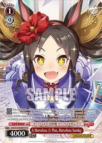 A Marvelous   Plan, Marvelous Sunday (OFR) - Umamusume: Pretty Derby - Weiss Schwarz card