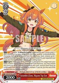 Scramble Zone, Mayano Top Gun - Umamusume: Pretty Derby - Weiss Schwarz card