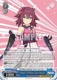 Strength in Full Bloom, Sakura Chiyono O - Umamusume: Pretty Derby - Weiss Schwarz card
