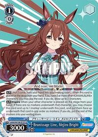 Brunissage Line, Mejiro Bright - Umamusume: Pretty Derby - Weiss Schwarz card