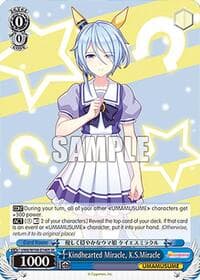 Kindhearted Miracle, K.S.Miracle (SR) - Umamusume: Pretty Derby - Weiss Schwarz card