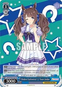 Modern Fashionista!   Tosen Jordan (SR) - Umamusume: Pretty Derby - Weiss Schwarz card