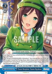 Tracen Reception, Tazuna Hayakawa - Umamusume: Pretty Derby - Weiss Schwarz card