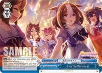 Her Selfishness (RRR) - Umamusume: Pretty Derby - Weiss Schwarz card