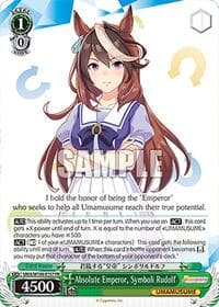 Absolute Emperor, Symboli Rudolf (PR) - Umamusume: Pretty Derby - Weiss Schwarz card