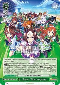 Faster Than Anyone (SR) - Umamusume: Pretty Derby - Weiss Schwarz card