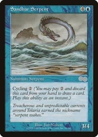Sandbar Serpent - Urza's Saga - Magic: The Gathering card